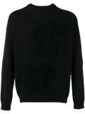 tweed trim sweatshirt 