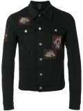 patch-embellished denim jacket