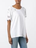 lace inserts T-shirt 