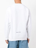 'work' print sweatshirt