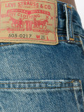 shredded trim cropped jeans 