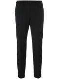 pleated tapered trousers