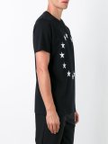 circular star print T-shirt