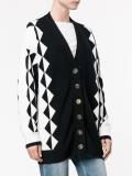 geometric knit cardigan