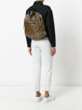 leopard print backpack