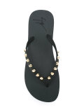 studded flip-flops