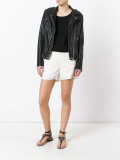 frayed trim shorts 