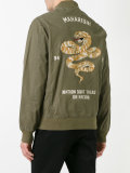 embroidered snake bomber jacket 