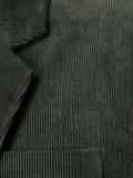 notched lapel ribbed blazer