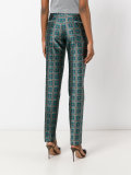 geometric print trousers