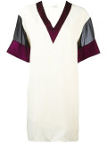mesh sleeve T-shirt dress