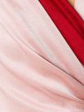 contrast sash evening gown