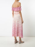 bardot bird print dress