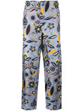 floral print trousers