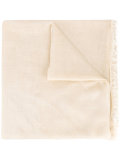 frayed trim scarf