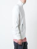 三条纹高领拉链夹克