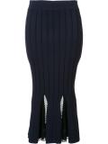 net detailing pencil skirt