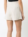 pleat detail shorts