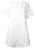 floral detail shift dress