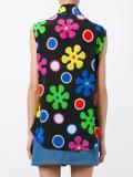 flower power neck tie blouse