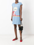 cartoon print T-shirt dress