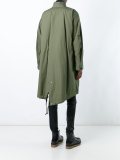 layered fishtail parka