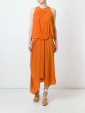 tuck drape dress