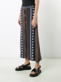 Aztec print cropped trousers