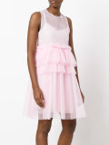 peplum layered dress