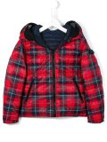 tartan padded jacket