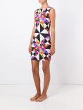 geometric print dress