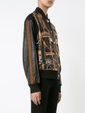 art print bomber jacket