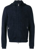 zipped hooded jacket