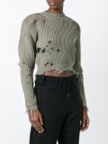 destroyed cropped jumper 