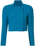 cropped double-breasted jacket