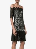 off-shoulder lace dress