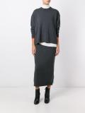 crew neck loose-fit jumper