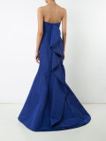 strapless trumpet gown
