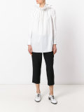 ruffled neck blouse