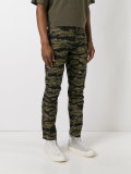 camouflage print trousers 