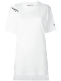 cut trim printed T-shirt 