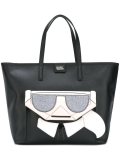 face detail tote bag