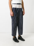 striped cropped pants 