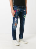 distressed patch jeans