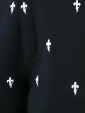 fleur-de-lis embroidered shorts