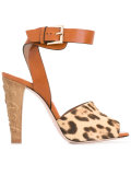 animal print sandals