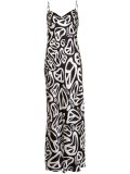 melting peace sign slip dress