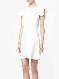 scalloped sleeve dress