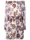 floral print off-shoulders dress