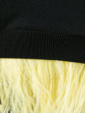 feather trim top